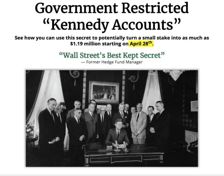 government restricted kennedy accounts