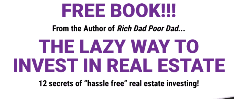 the lazy way to invest in real estate robert kiyosaki