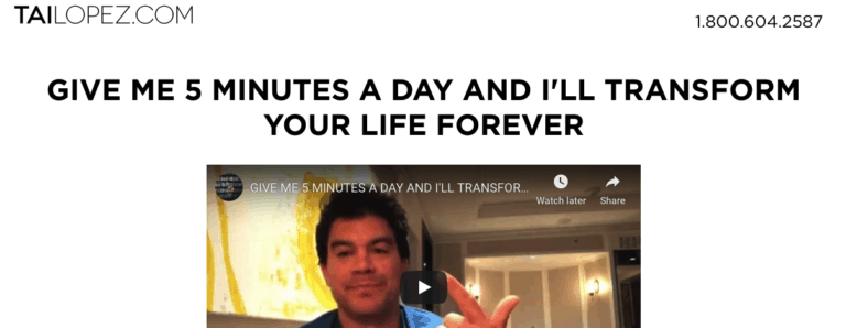 tai lopez 5 minute mentor program