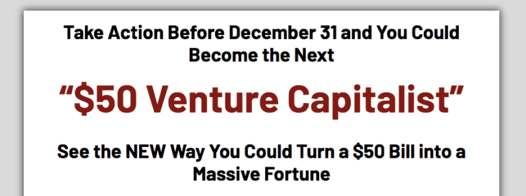 $50 venture capitalist website