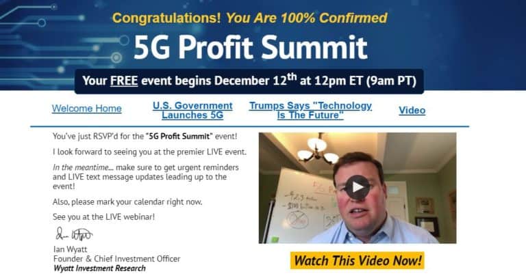 5G Profit Summit by Ian Wyatt