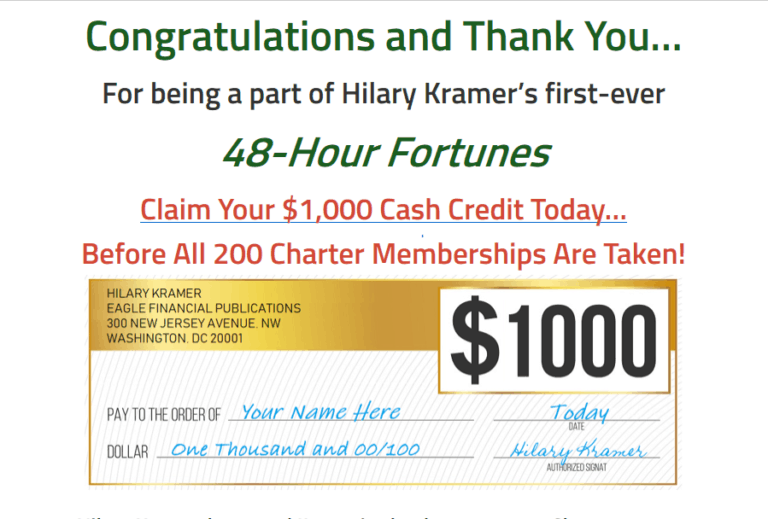 48 Hour Fortunes - Is Hilary Kramer's '48 Hour Fortunes' Legit? 20