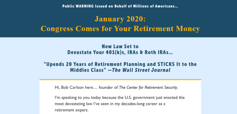 New American Retirement Plan Book [Bob Carlson Reviews] 3