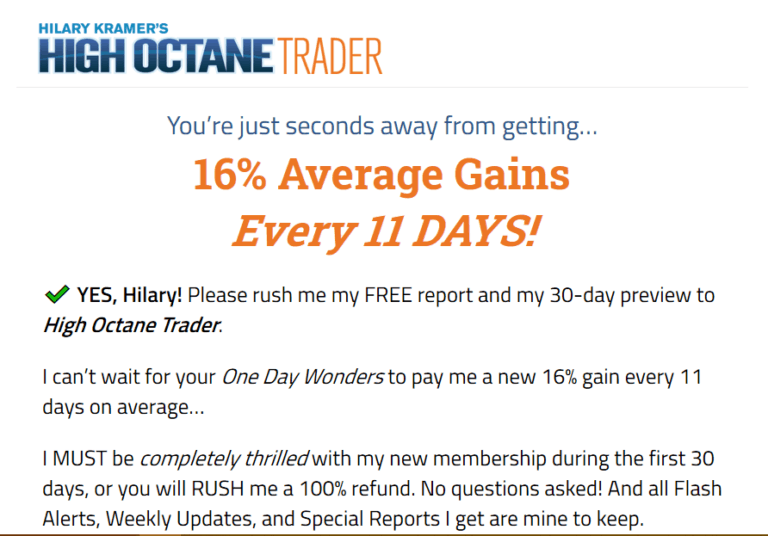 High Octane Trader - Are Hilary Kramer's 'One Day Wonders' Legit? 11