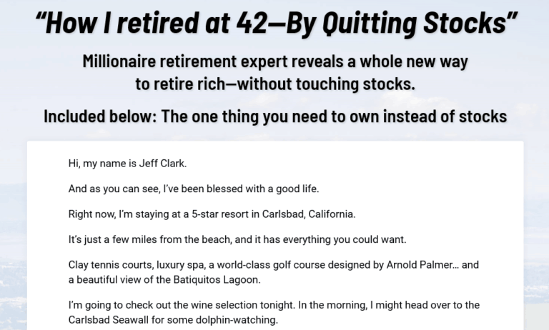 Zero Stock Retirement Blueprint