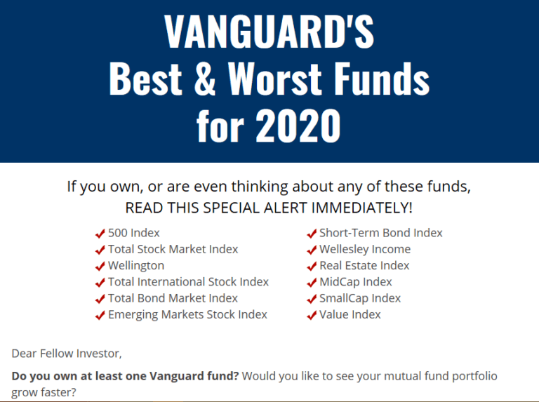 Vanguards Best & Worst Funds For 2020