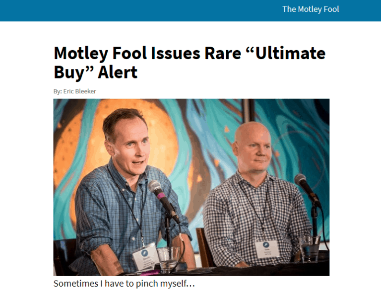 Motley Fool Issues Rare “Ultimate Buy” Alert