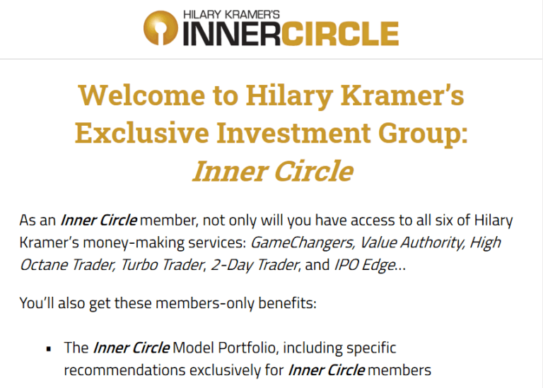 Inner Circle - Is Hilary Kramer's Inner Circle Legit? 1