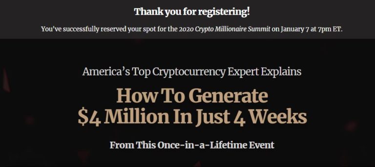 Crypto Millionaire Summit by Matt McCall