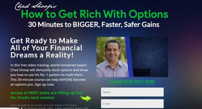 How to Get Rich with Options by Chad Shoop