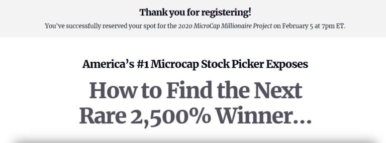Microcap Millionaire Project by Matt McCall