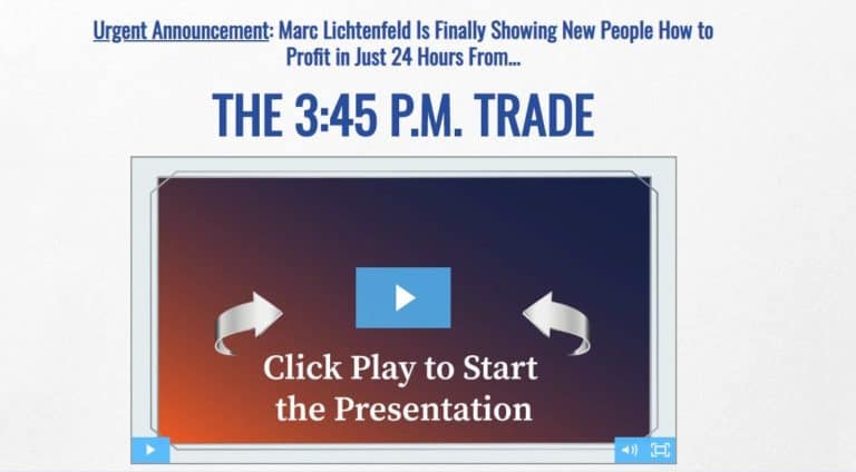 The 3.45 PM Trade by Marc Lichtenfeld