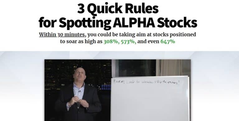 3 Quick Rules for Spotting ALPHA Stocks (Alpha Investor Report)