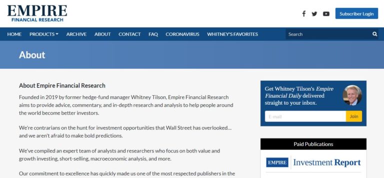 Empire Financial Research review