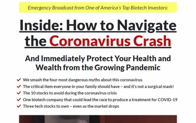 How to Navigate The Coronavirus Crash by Jeff Brown