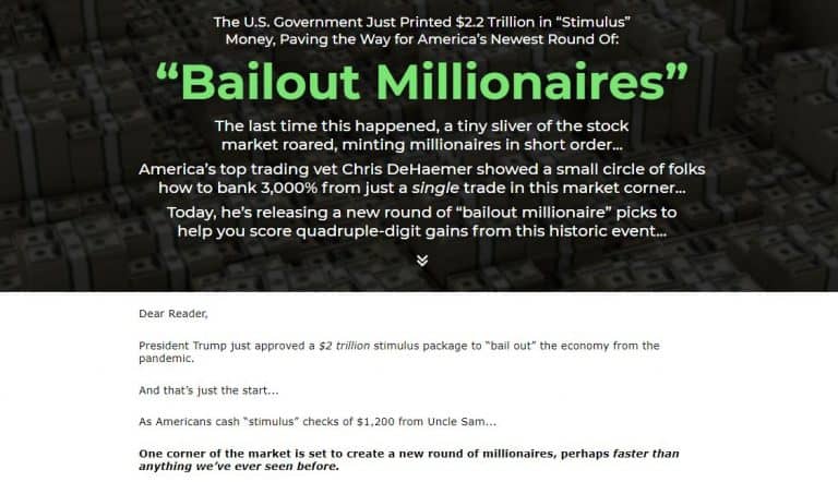 Bailout Millionaires (Chris Dehaemer)