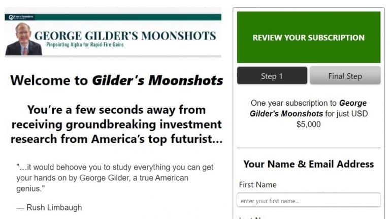 George Gilder's Moonshots