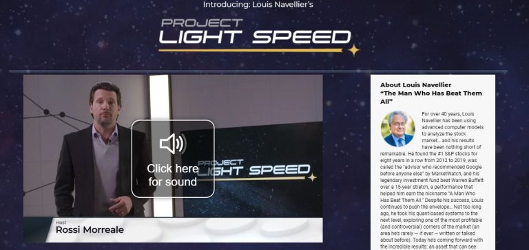 Louis Navellier Project Light Speed