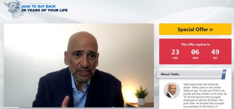 Teeka Tiwari's Buy Back 20 Years Event