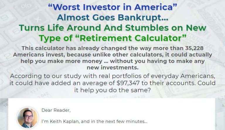 Keith Kaplan's Retirement Calculator