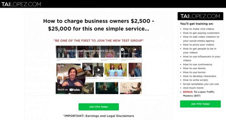 Tai Lopez Viral Video Influencer Agency (VVIA)