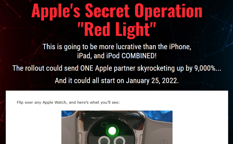Apple's Red Light Pitch