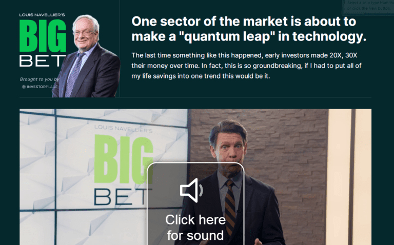 Louis Navellier's Big Bet