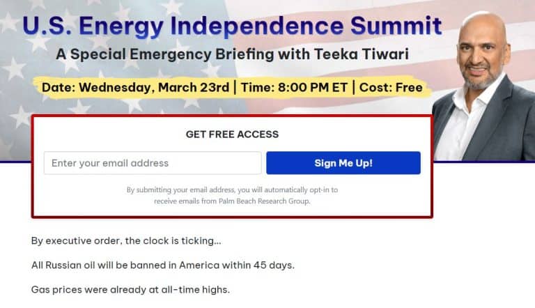 Teeka Tiwari's US Energy Independence Summit