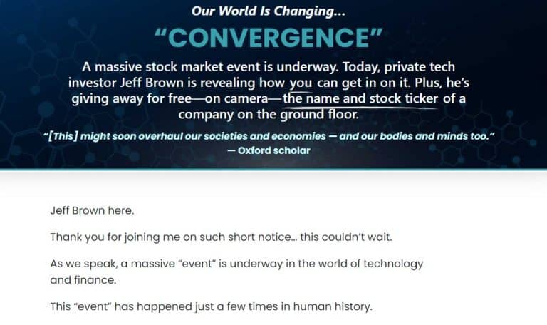 Jeff Brown's Convergence