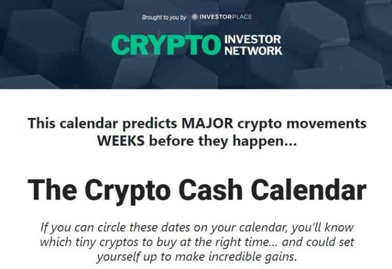 The Crypto Cash Calendar