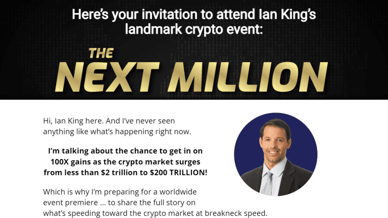 Ian King's The Next Million Crypto Event