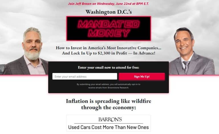 Jeff Brown’s Mandated Money