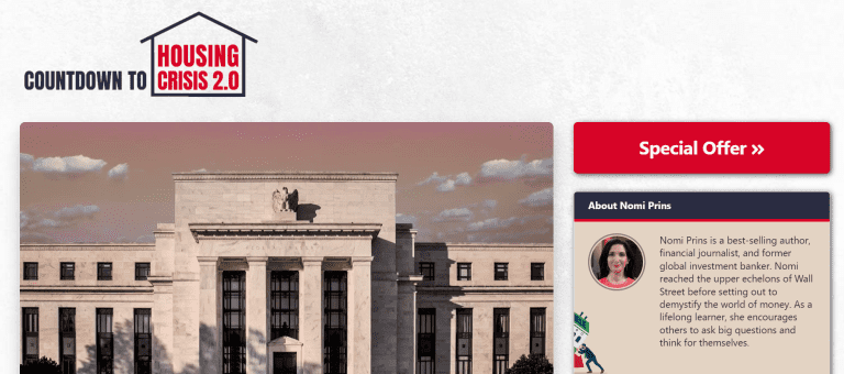 Nomi Prins' Countdown to Housing Crisis 2.0