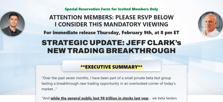 Jeff Clark's New Currency Trading Breakthrough