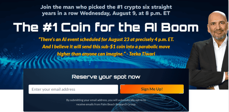 Teeka Tiwari's #1 Coin For The AI Boom