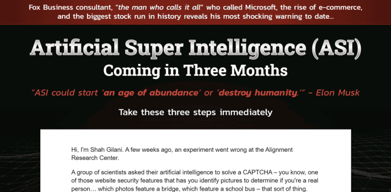 Shah Gilani ASI Prediction Legit? [The Singularity]