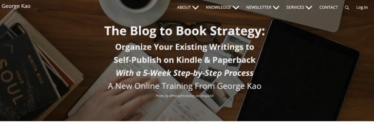 Blog To Book George kao