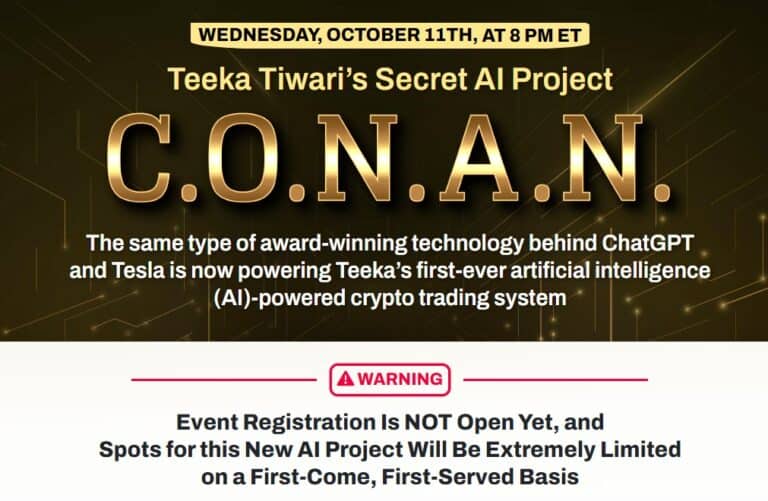 Teeka Tiwari’s Secret AI Project CONAN